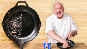 how to clean cast iron skillet