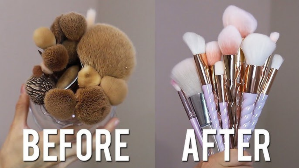 how to clean makeup brushes