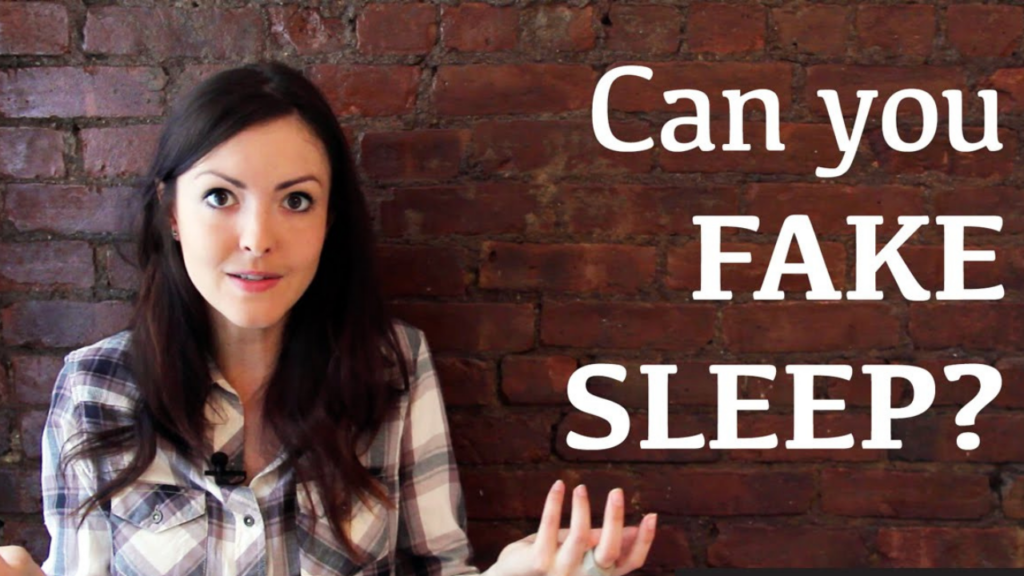 how to fake sleep
