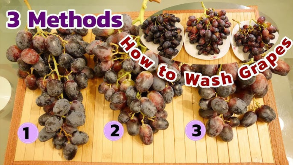 how to clean grapes