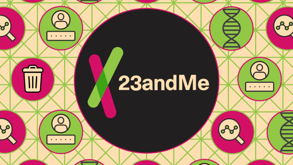 how to delete 23andme data