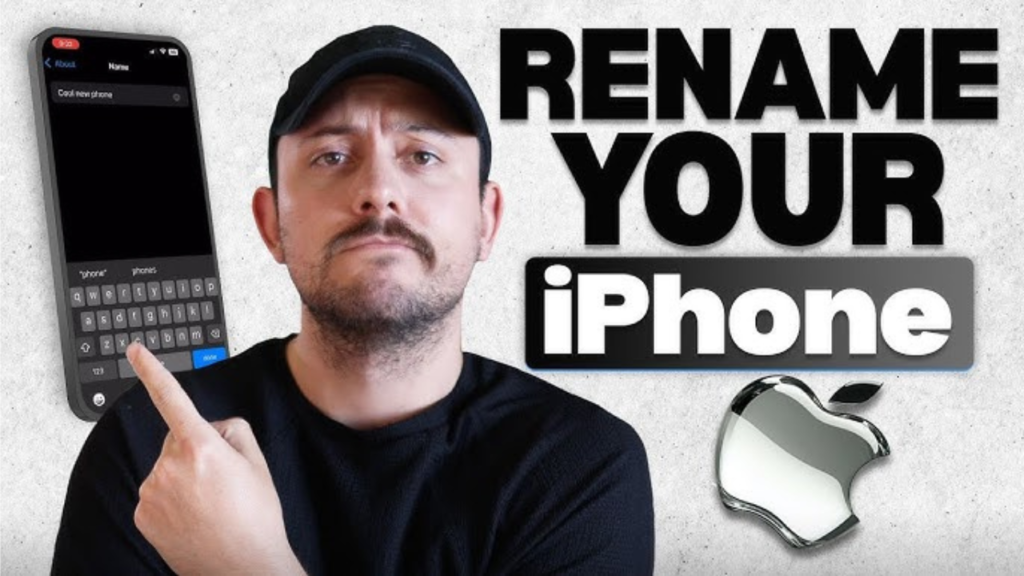 how to rename iphone