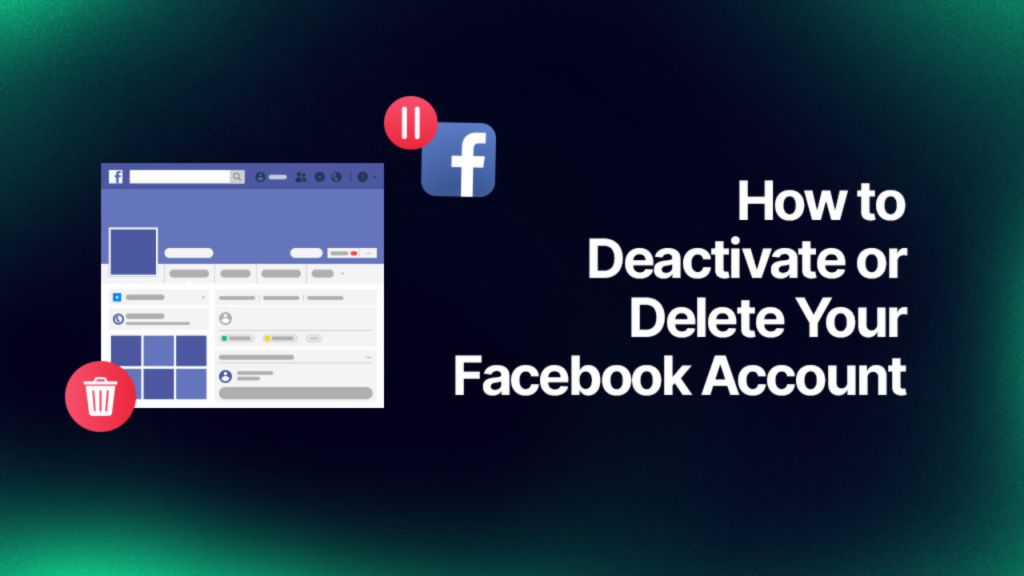 how to shut down facebook account